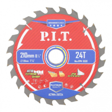 Диск пильный по дереву P.I.T. ADVANCE 210x30x1,4 мм, 24T Carbide, зуб ATB 15° (ACTW14-210T24)